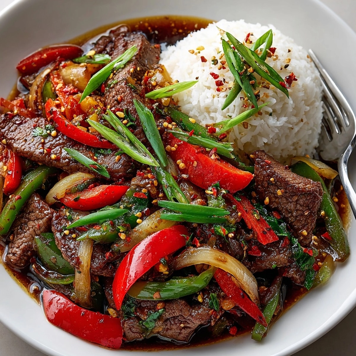 Tender beef and colorful bell peppers star in this delicious, authentic Szechuan Peppercorn Beef Stir-Fry.