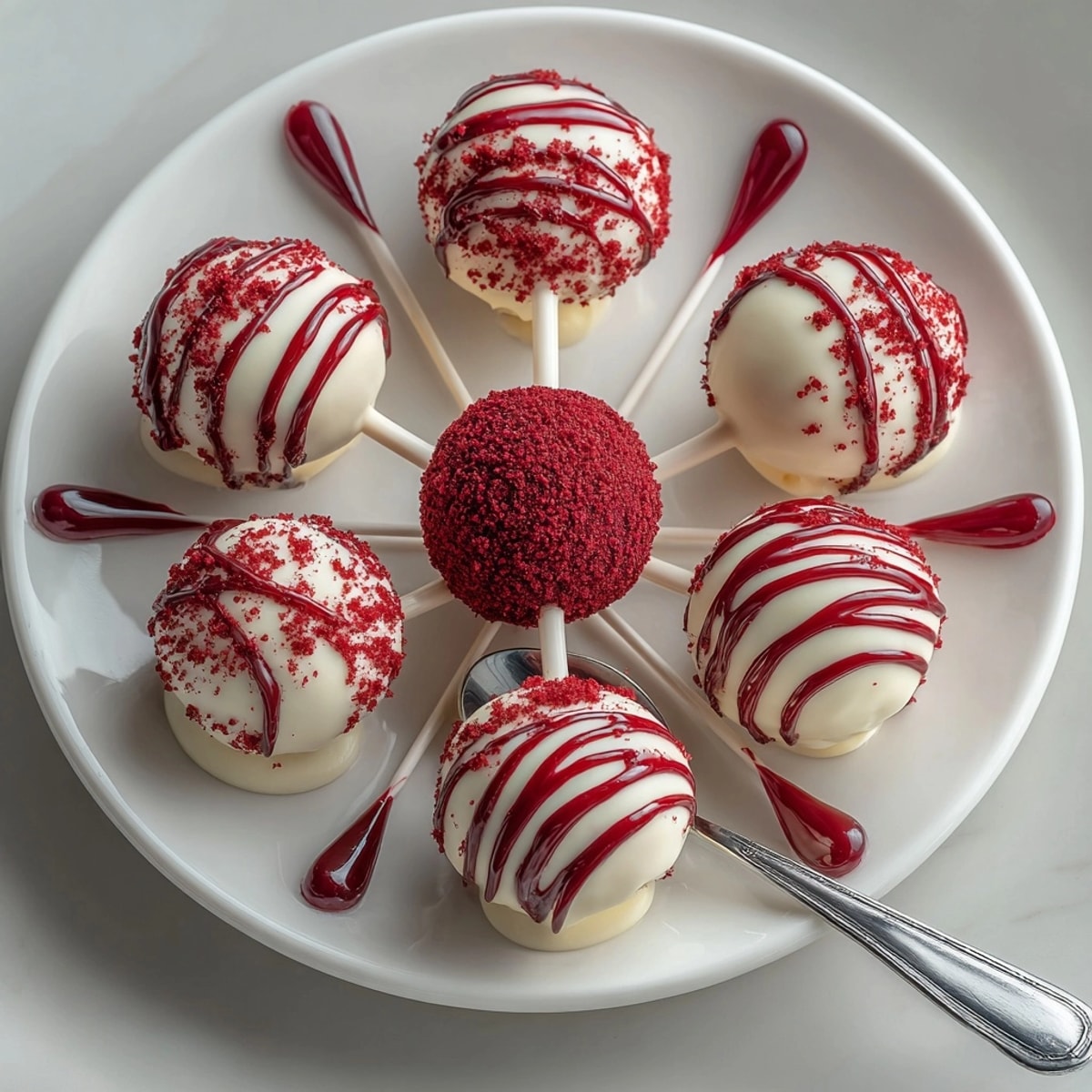 Dessert ready: Imagine biting into white chocolate-covered "Bloody Truffle Pops," chilling on parchment paper.