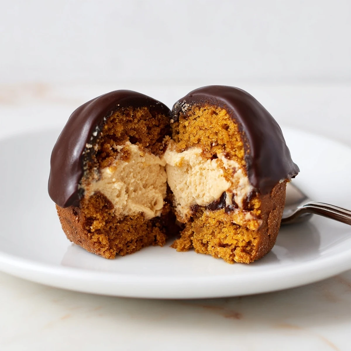 Gingerbread Pumpkin Ice Cream Bites