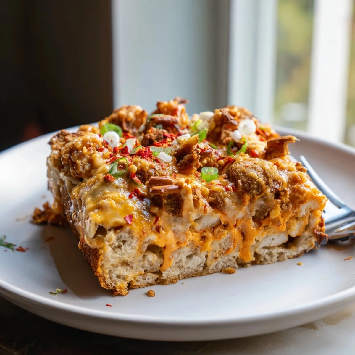 Spicy Buffalo Pretzel Biscuit Bars
