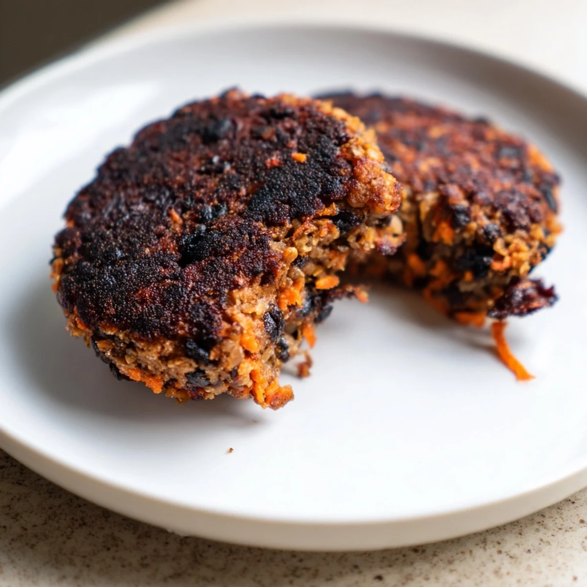 Crispy edges give way to a tender center in these homemade black bean burgers for a satisfying vegetarian meal.