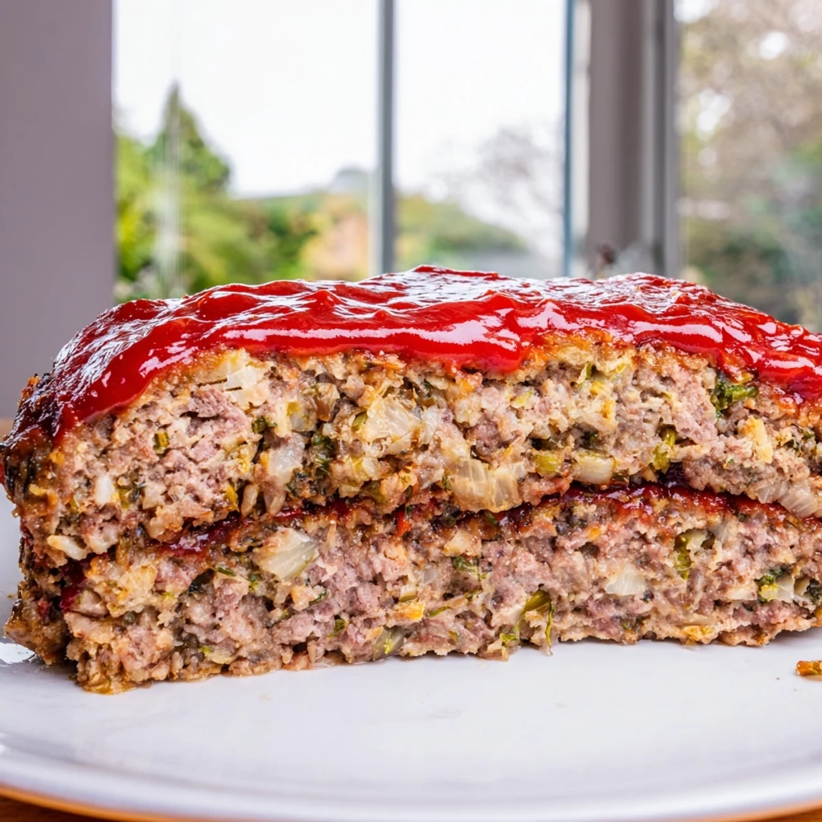 Savory Stove Top Stuffing Meatloaf Hack, deliciously browned and ready to slice for a comforting American dinner.
