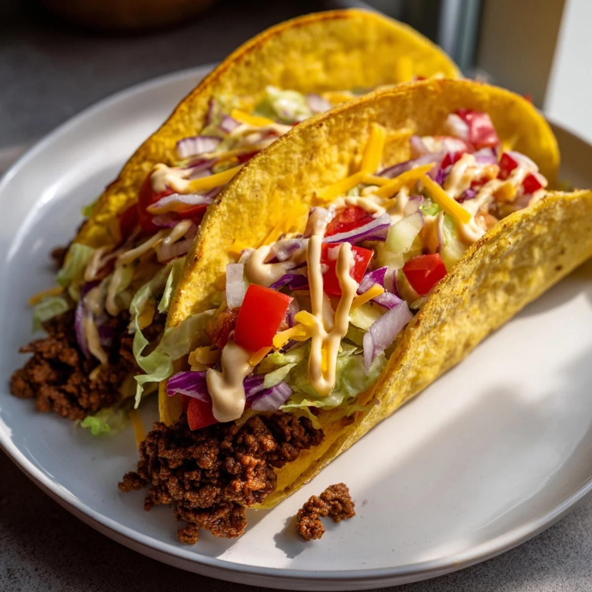 Viral Cheeseburger Tacos