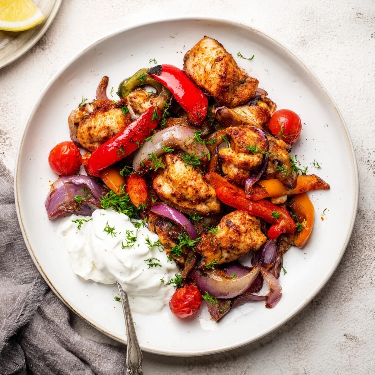 Sheet Pan Chicken Shawarma