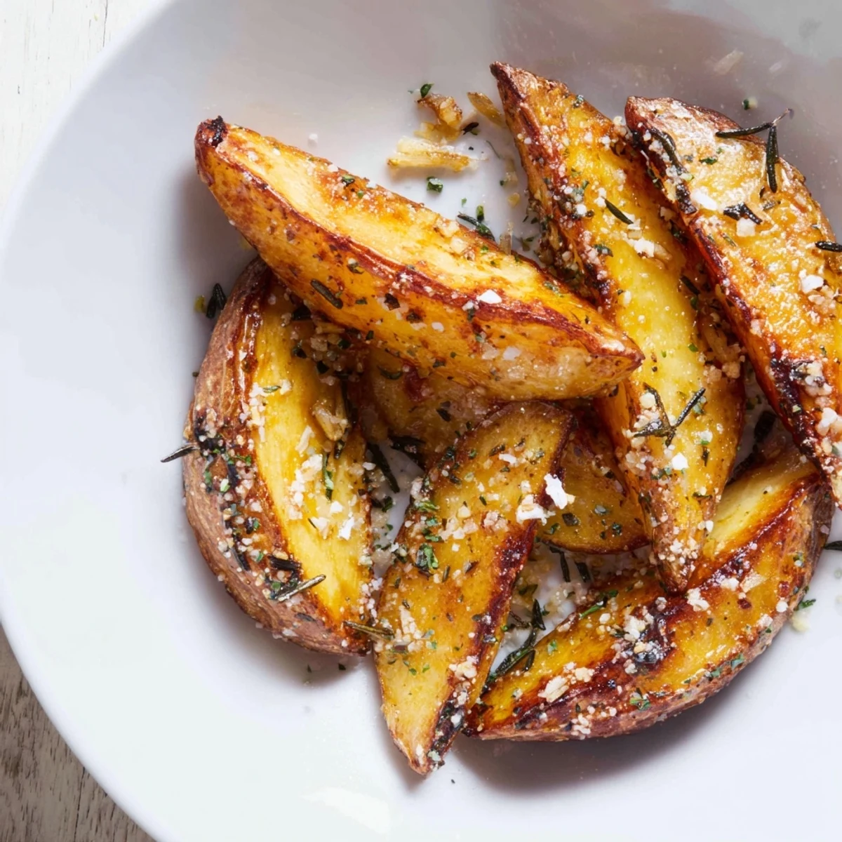 Quick Rosemary Roast Potato Wedges