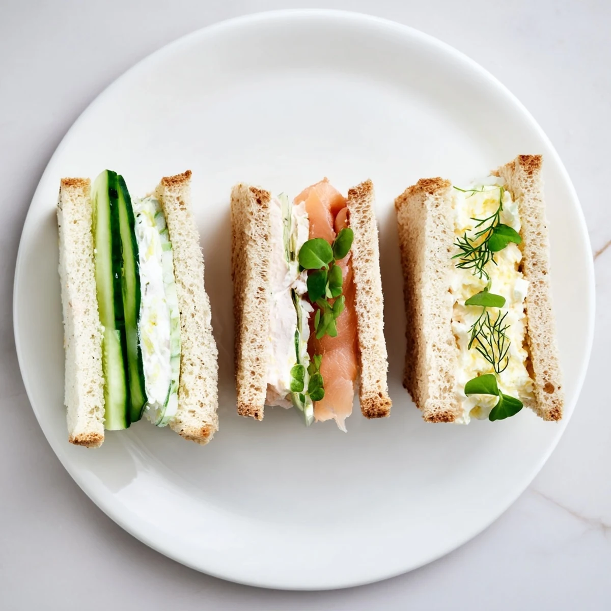 Golden crusts frame delicate Castle Feast Royal Tea Party Sandwiches like tiny edible works of art.