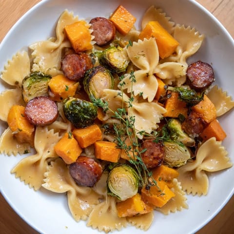 Autumn Sausage Pasta Squash
