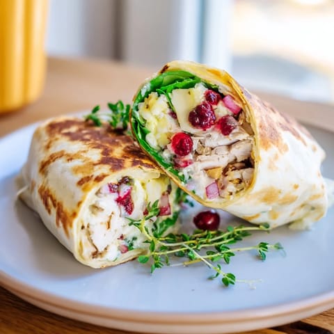 Chicken Brie Holiday Wrap