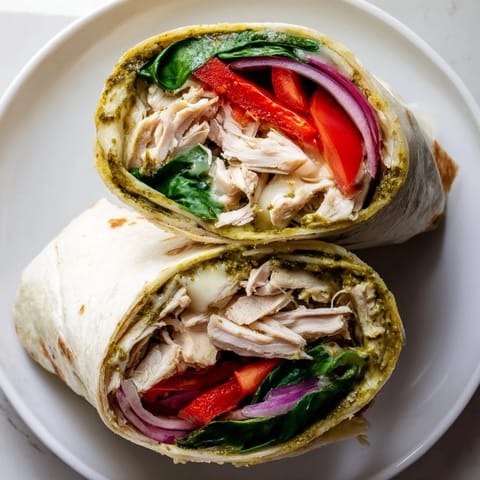 Pesto Chicken Wrap Delight