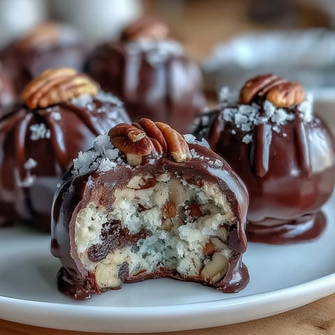 Rich chocolate Kentucky Derby bourbon balls with crunchy pecans and a smooth bourbon finish, perfect for Southern celebrations.