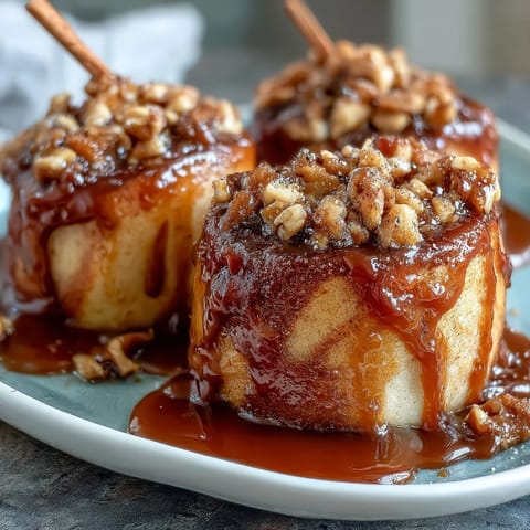 Caramel Candy Apple Slices