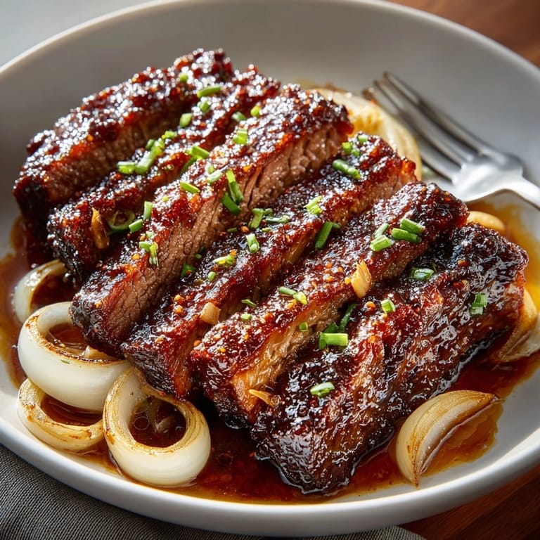 This BBQ shows glistening, caramelized Carolina Reaper Infused Beef Brisket, ready to be sliced.