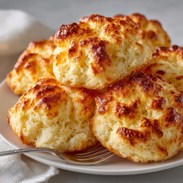 Homemade cloud bread recipe, baked until light and puffy, a delicious low-carb treat.