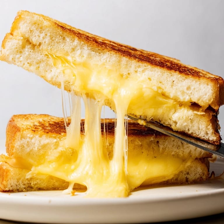 A close-up of a freshly made Grilled Cheese Sandwich, ready to be enjoyed.