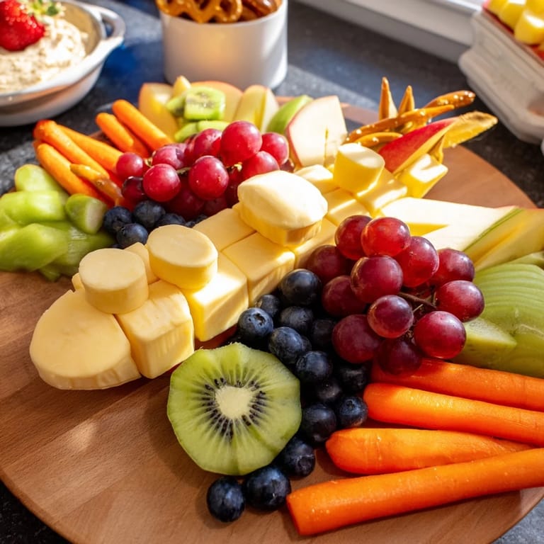 This fun Spaceship Launch Snack Board features pretzel boosters and a tasty, cheesy rocket fuselage ready to eat.