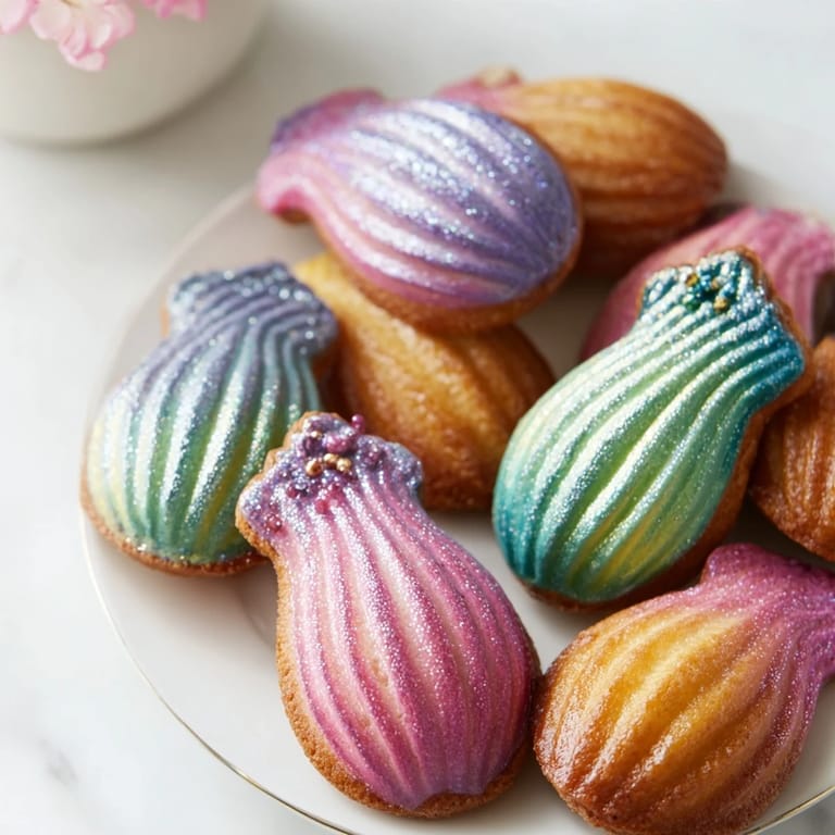 Sweet vanilla Mignardises Queue de Sirène, perfectly dipped and decorated, ready for a delightful dessert display.