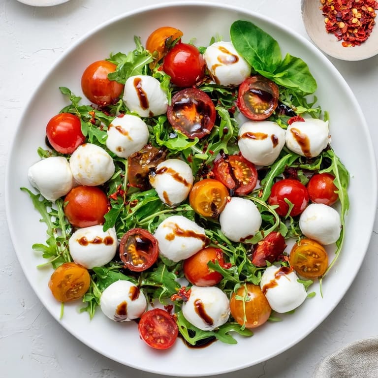 Prepare to enjoy this quick The Pearly Strand salad: a platter of fresh flavors and textures.