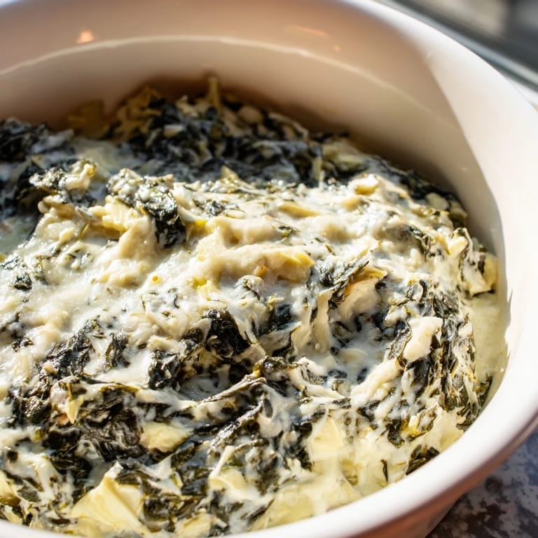Creamy and delicious Cheesy Spinach Artichoke Dip, a vegetarian favorite for any party or gathering.