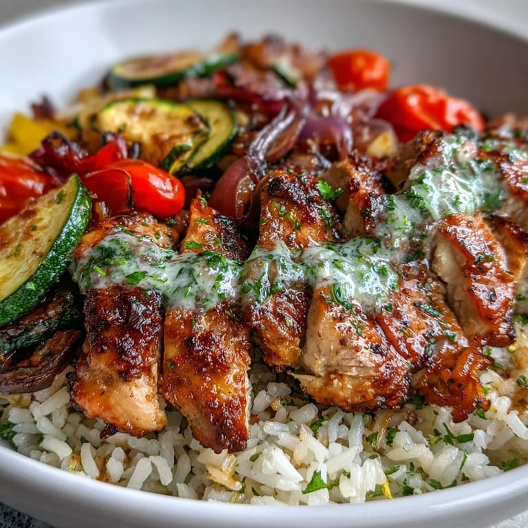Freshly roasted chicken breast with zesty lemon herbs, vibrant vegetables, and fluffy rice, ready for a wholesome weeknight dinner.