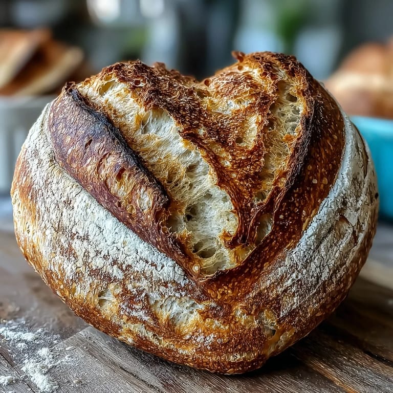 Two golden heart-shaped sourdough loaves with intricate scoring, perfect for romantic celebrations and special occasions.